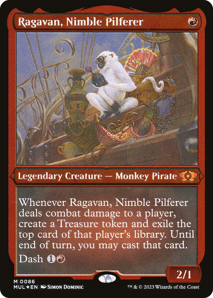 Image of Ragavan, Nimble Pilferer (Foil Etched) (MUL-086) - Multiverse Legends Foil