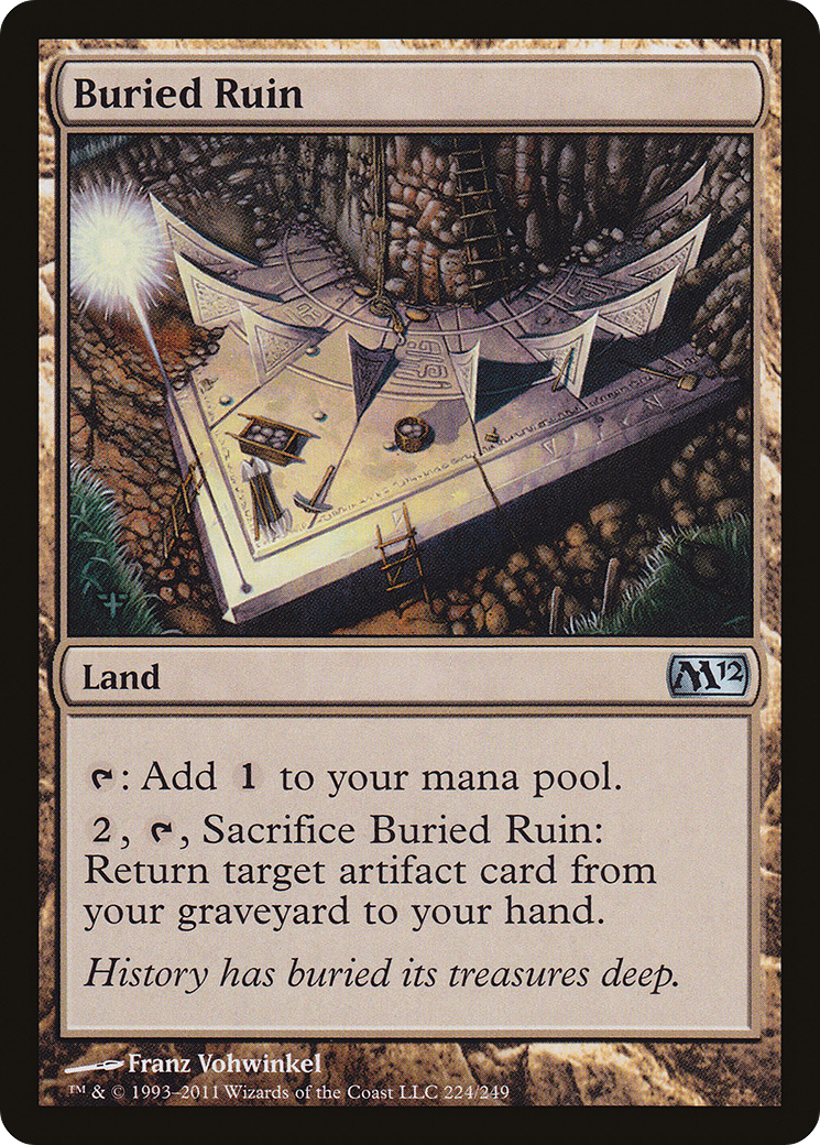 Image of Buried Ruin (M12-224) - Magic 2012 Foil