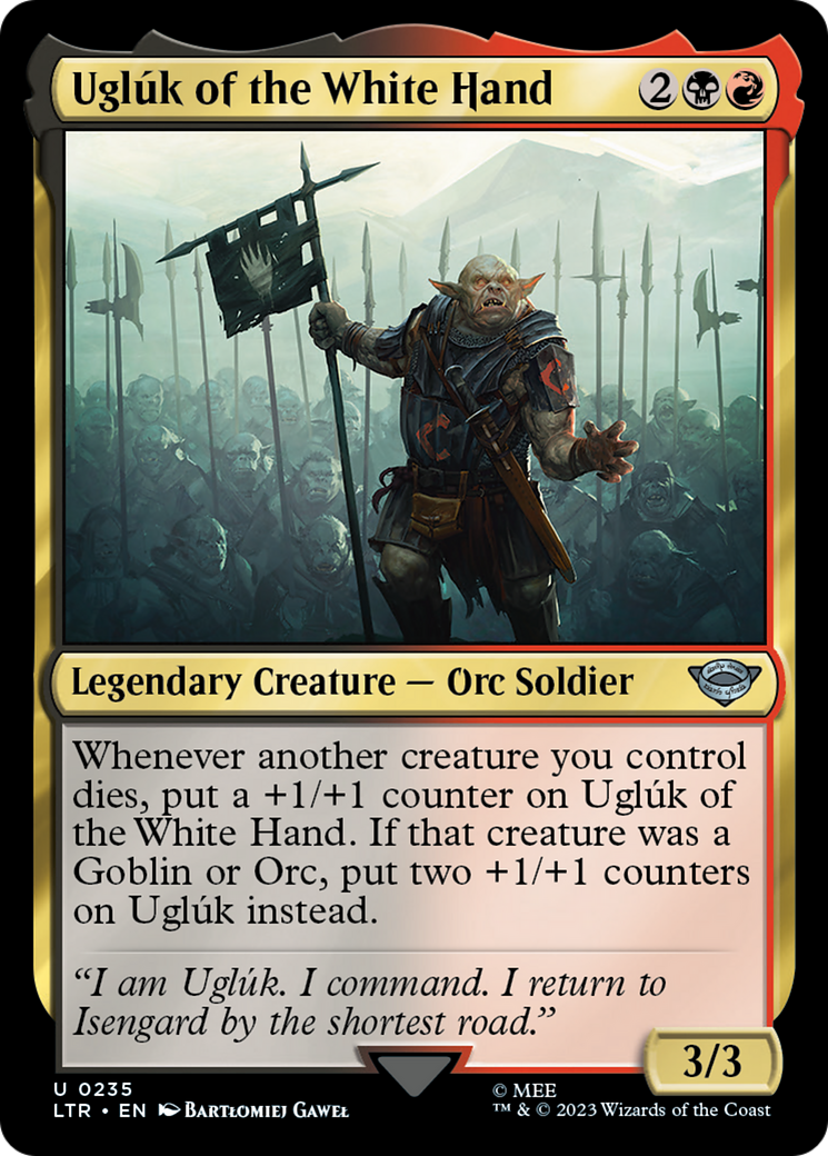 Image of Ugluk of the White Hand (LTR-235) - The Lord of the Rings: Tales of Middle-earth Foil