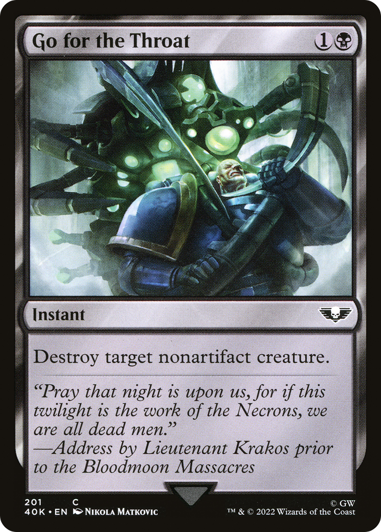 Image of Go for the Throat (40K-201) - Warhammer 40,000 Commander