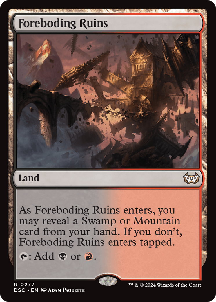 Image of Foreboding Ruins (DSC-277) - Duskmourn: House of Horror Commander