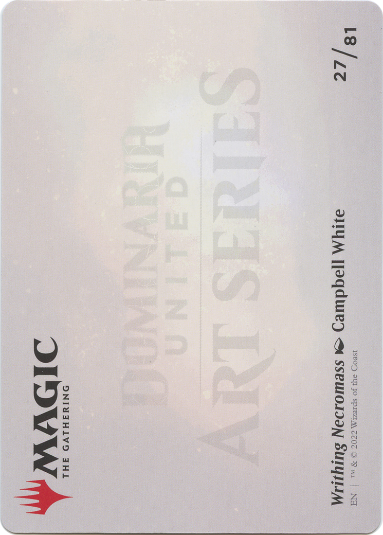 Image of Writhing Necromass // Writhing Necromass (ADMU-027) - Dominaria United Art Series (Borderless) Foil