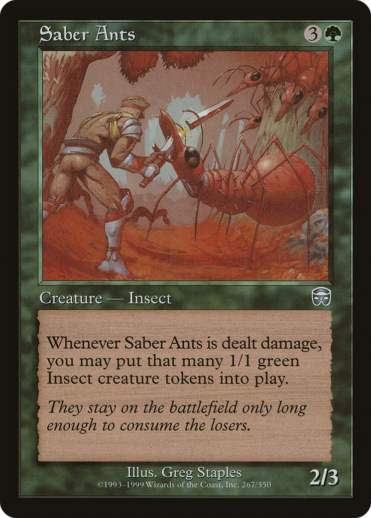 Image of Saber Ants (MMQ-267) - Mercadian Masques