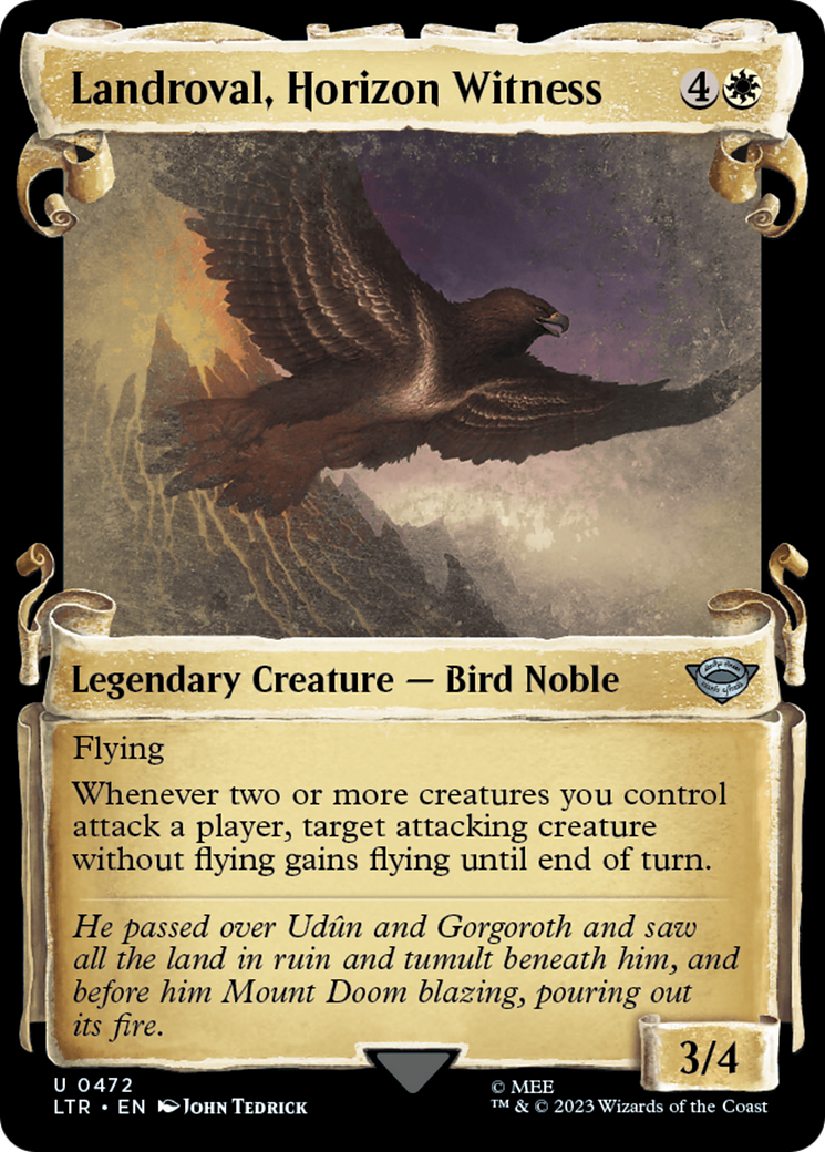 Image of Landroval, Horizon Witness (Showcase Scrolls) (LTR-472) - The Lord of the Rings: Tales of Middle-earth: (Showcase) Foil
