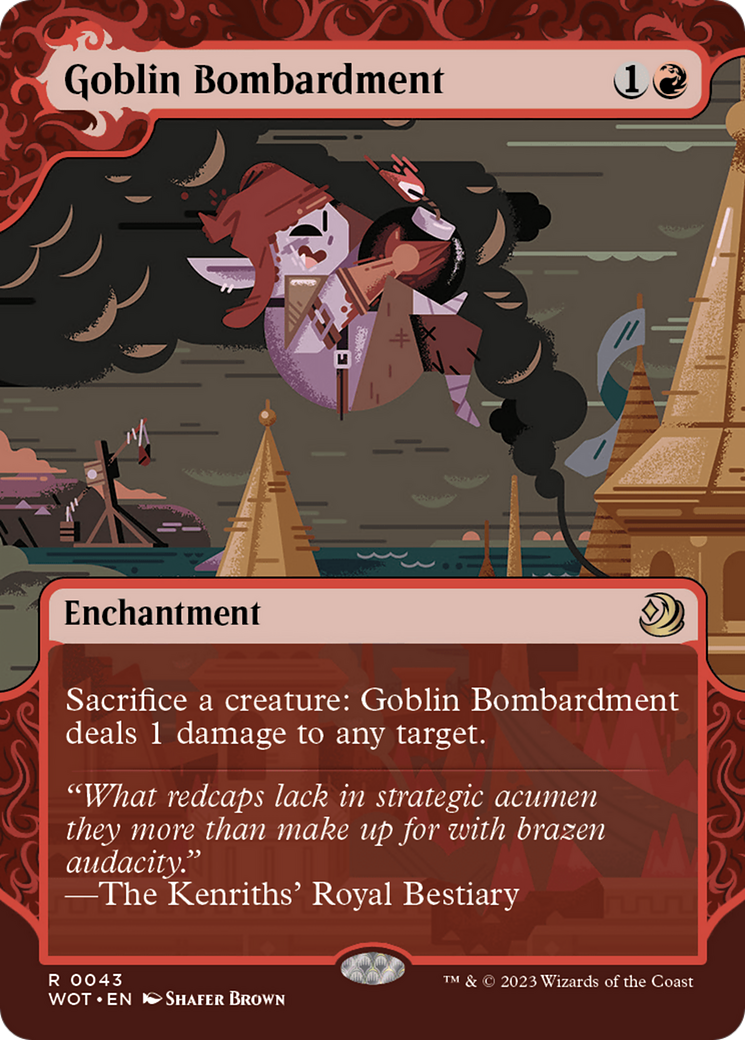 Image of Goblin Bombardment (WOT-043) - Wilds of Eldraine: Enchanting Tales: (Showcase) (Borderless)