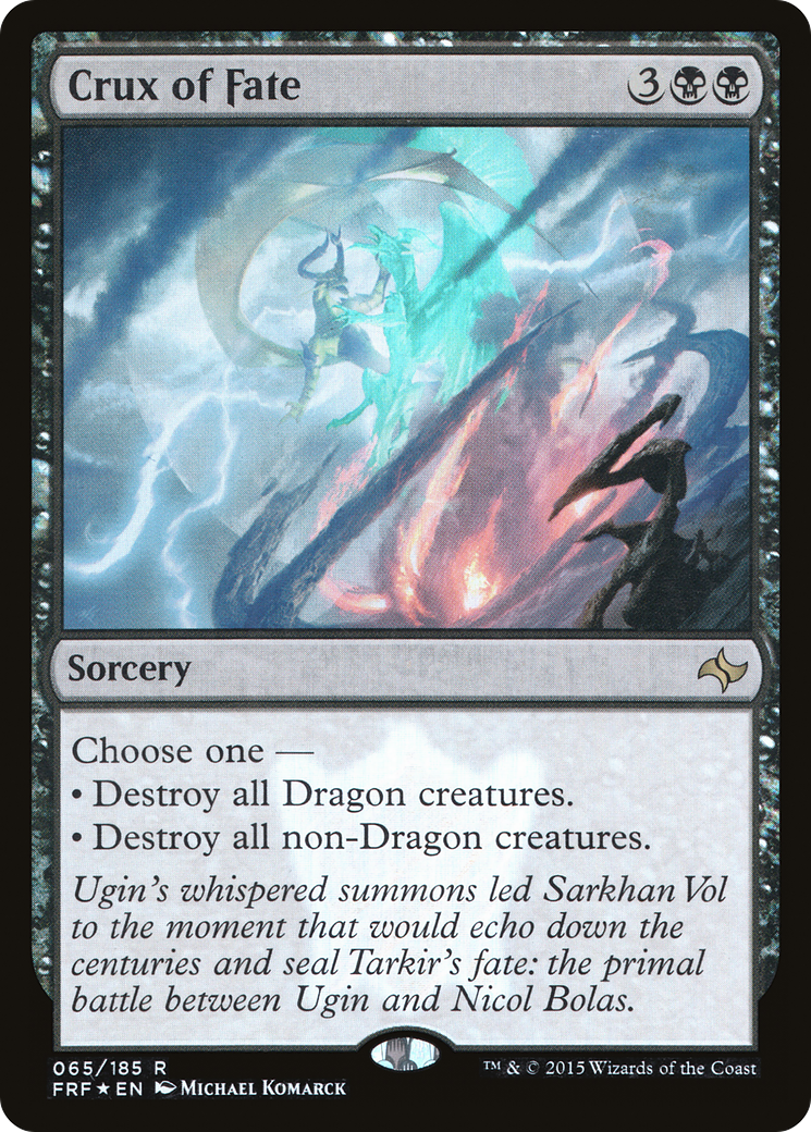 Image of Crux of Fate (FRF-65★) - Fate Reforged Foil