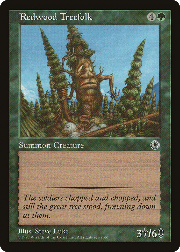 Image of Redwood Treefolk (POR-) - Portal