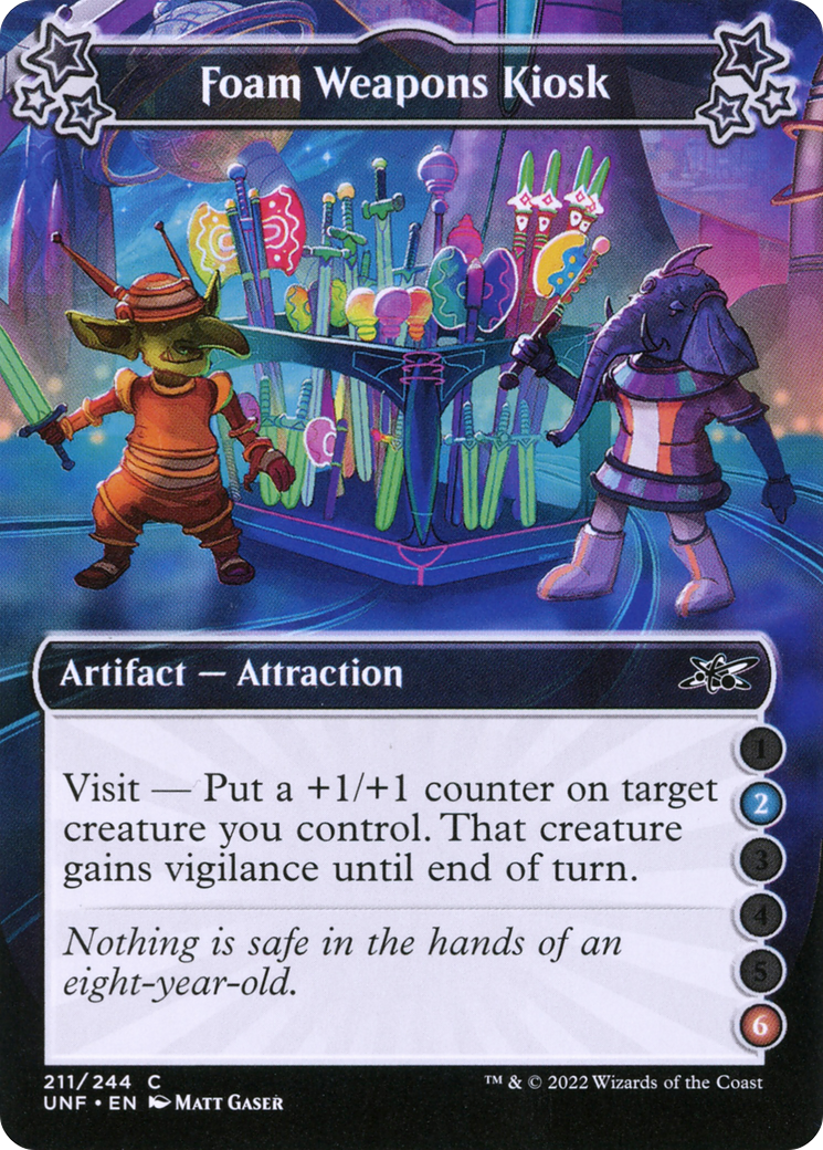 Image of Foam Weapons Kiosk (2-6) (UNF-211) - Unfinity
