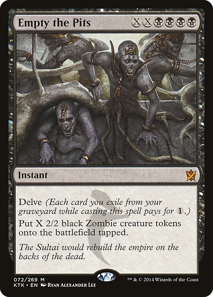 Image of Empty the Pits (KTK-072) - Khans of Tarkir Foil