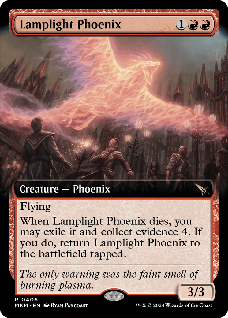 Image of Lamplight Phoenix (Extended Art) (MKM-406) - Murders at Karlov Manor: (Extended Art)