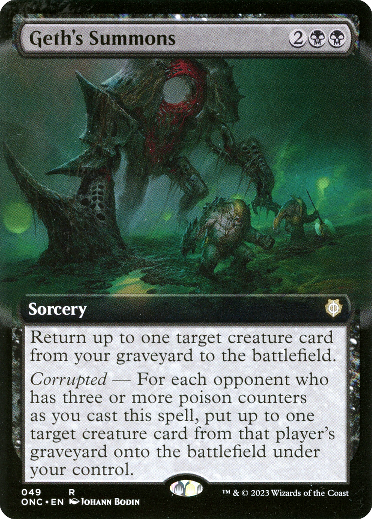 Image of Geth's Summons (Extended Art) (ONC-049) - Phyrexia: All Will Be One Commander: (Extended Art)