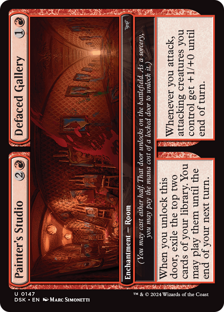Image of Painter's Studio // Defaced Gallery (DSK-147) - Duskmourn: House of Horror