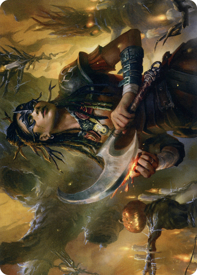 Image of Harvesttide Sentry // Harvesttide Sentry (AMID-047) - Midnight Hunt Art Series (Borderless) Foil