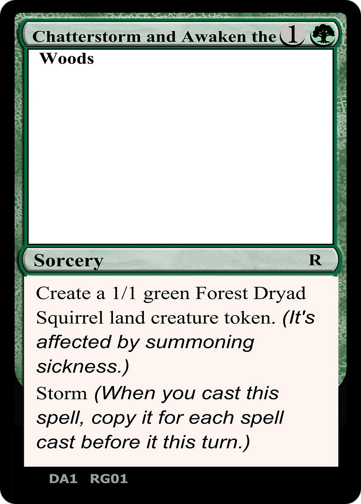 Image of Chatterstorm and Awaken the Woods (UNK-RG01A) - Unknown Event