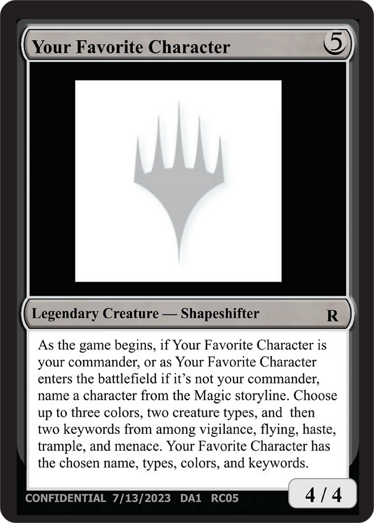Image of Your Favorite Character (UNK-RC05C) - Unknown Event