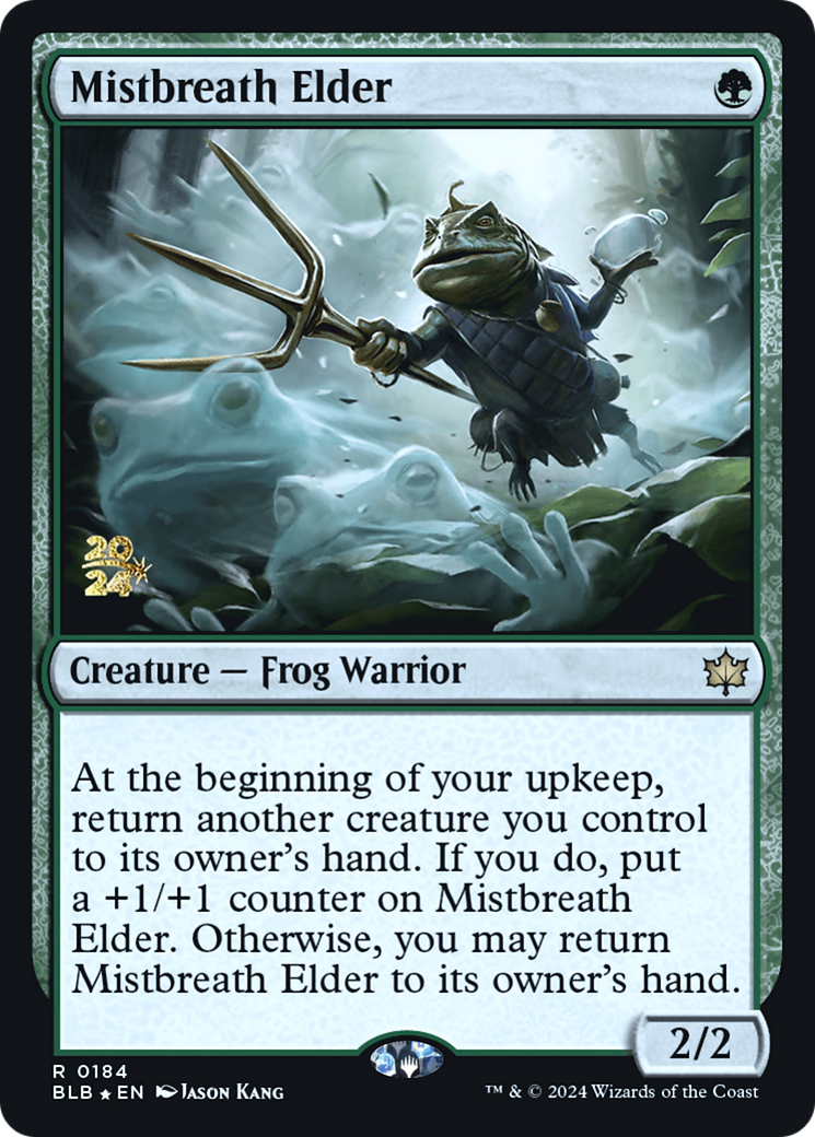 Image of Mistbreath Elder (PRE-184) - Bloomburrow Promos Foil