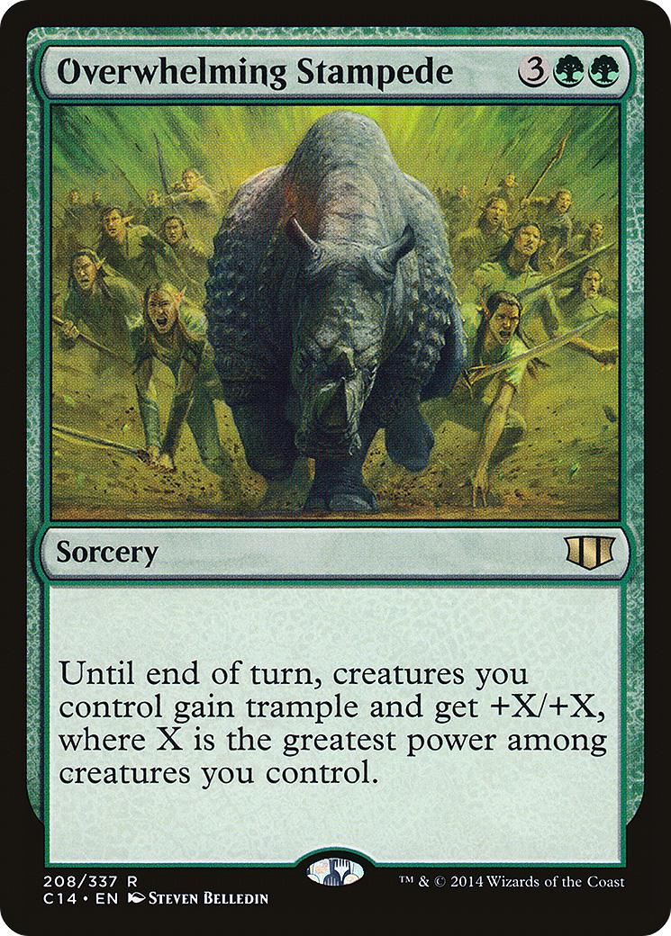 Image of Overwhelming Stampede (C14-208) - Commander 2014