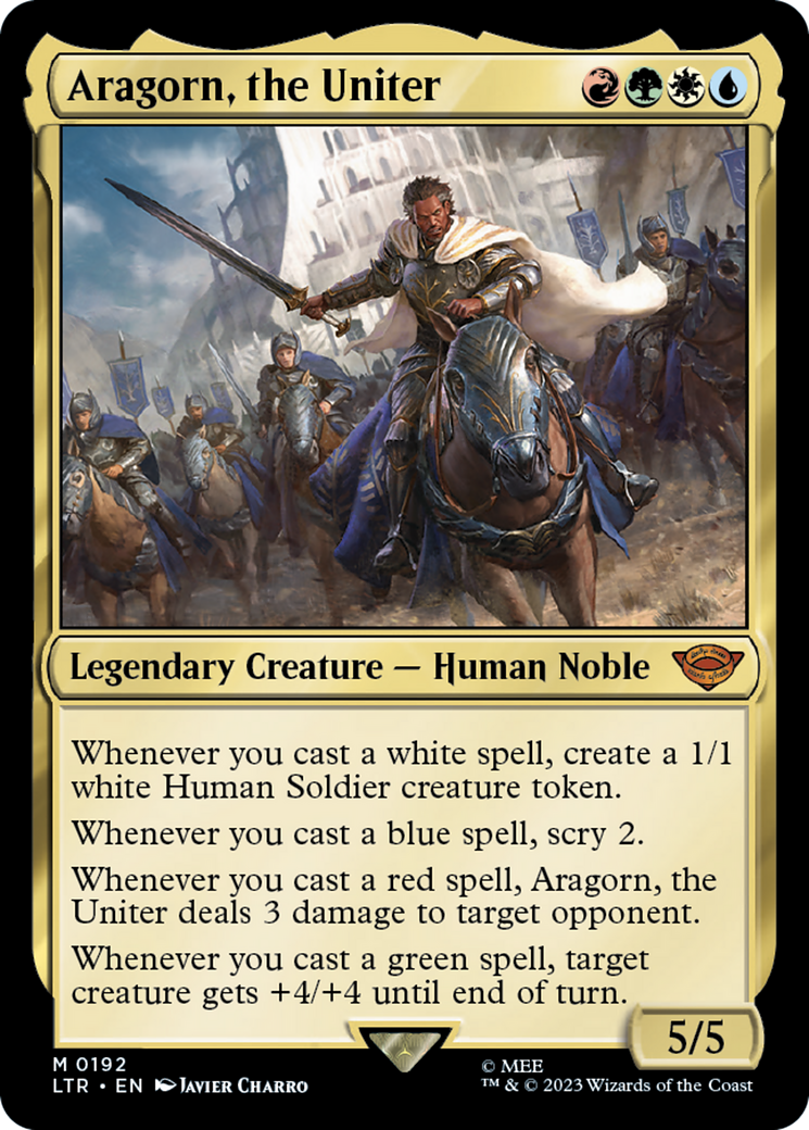 Image of Aragorn, the Uniter (LTR-192) - The Lord of the Rings: Tales of Middle-earth Foil