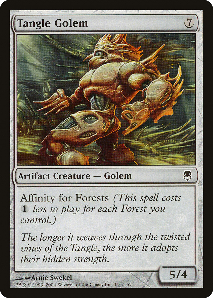 Image of Tangle Golem (DST-151) - Darksteel Foil