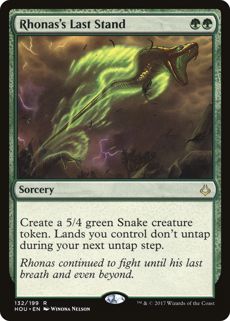 Image of Rhonas's Last Stand (HOU-132) - Hour of Devastation Foil