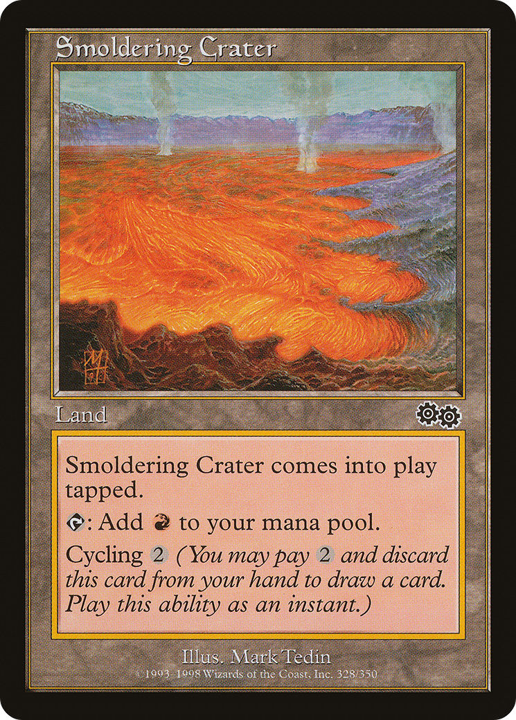 Image of Smoldering Crater (USG-328) - Urza's Saga