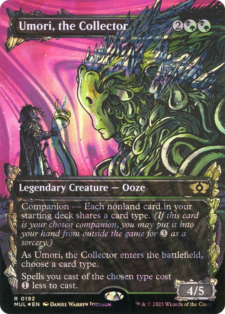 Image of Umori, the Collector (Halo Foil) (MUL-192) - Multiverse Legends: (Showcase) (Borderless) Foil