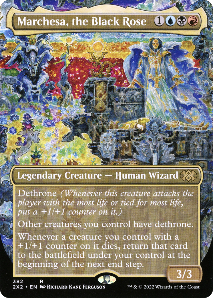 Image of Marchesa, the Black Rose (Borderless) (2X2-382) - Double Masters 2022 (Borderless)