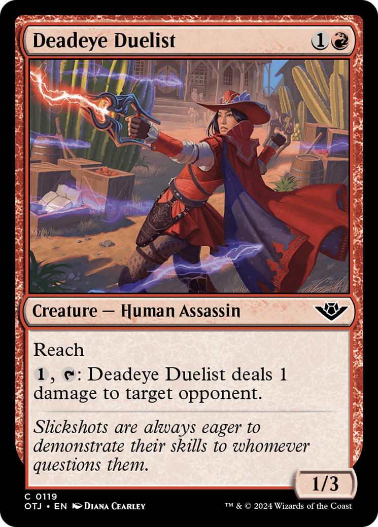 Image of Deadeye Duelist (OTJ-119) - Outlaws of Thunder Junction Foil