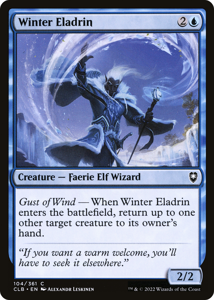 Image of Winter Eladrin (CLB-104) - Commander Legends: Battle for Baldur's Gate Foil