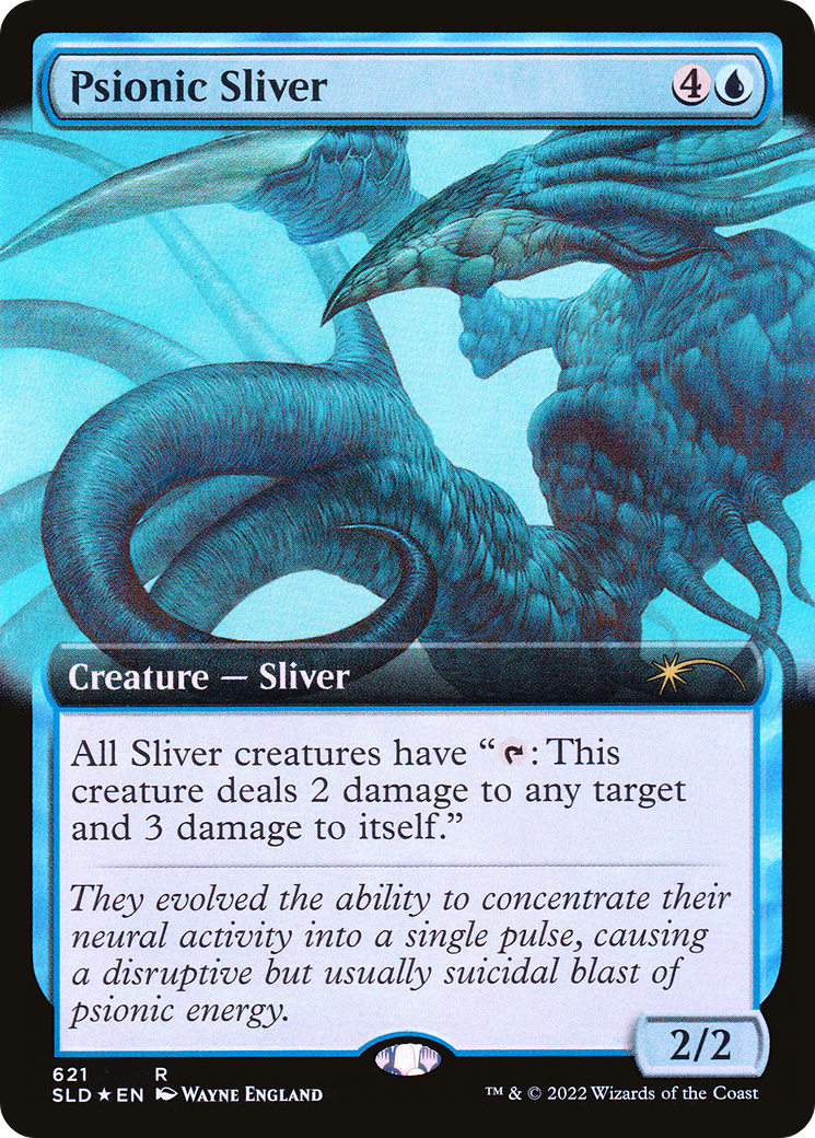 Image of Psionic Sliver (Extended Art) (SLD-621) - Secret Lair Drop: (Extended Art) Foil