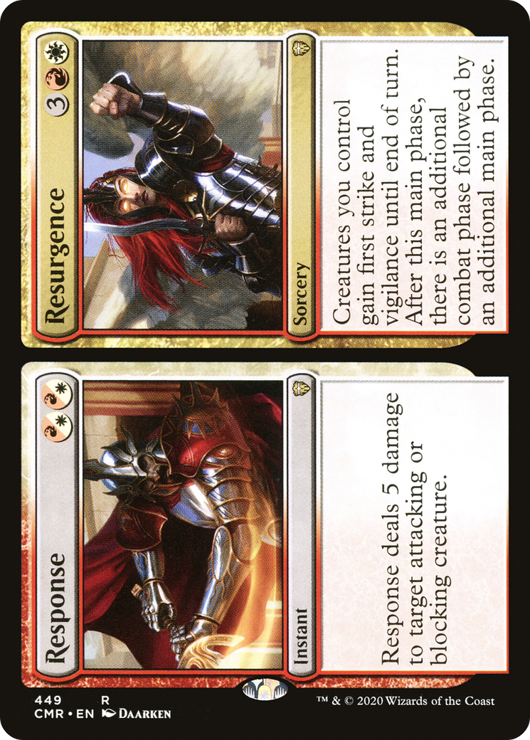 Image of Response // Resurgence (CMR-449) - Commander Legends