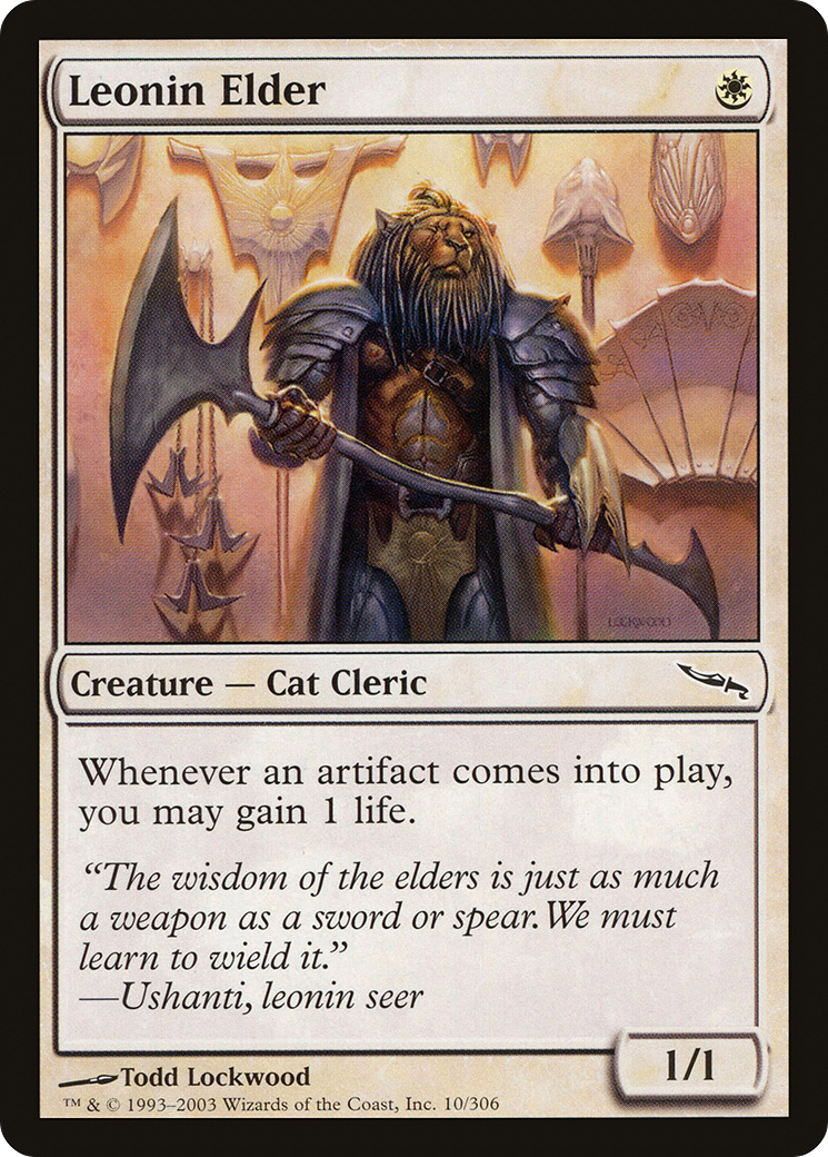 Image of Leonin Elder (MRD-010) - Mirrodin