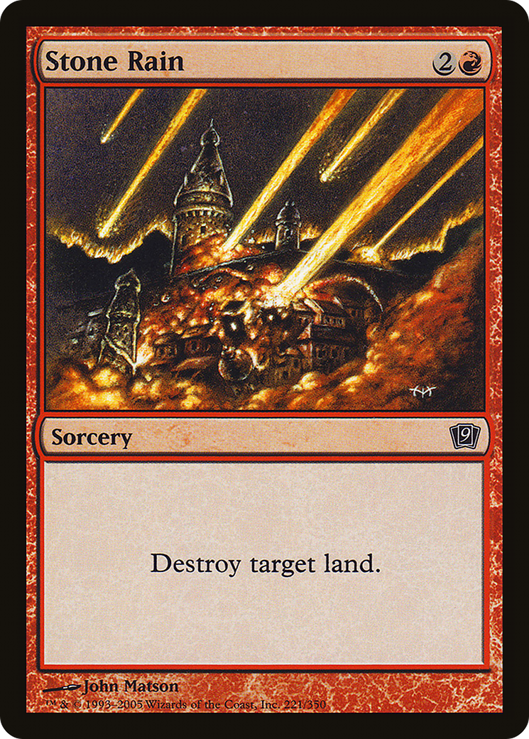 Image of Stone Rain (9ED-221) - 9th Edition