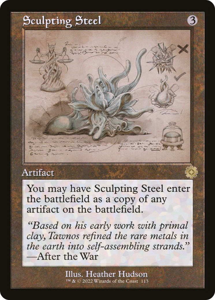 Image of Sculpting Steel (Schematic) (BRR-113) - The Brothers' War Retro Artifacts
