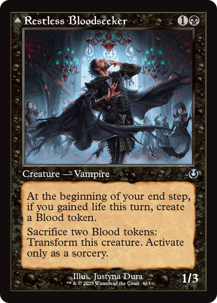 Image of Restless Bloodseeker (Retro Frame) (INR-463) - Innistrad Remastered Foil