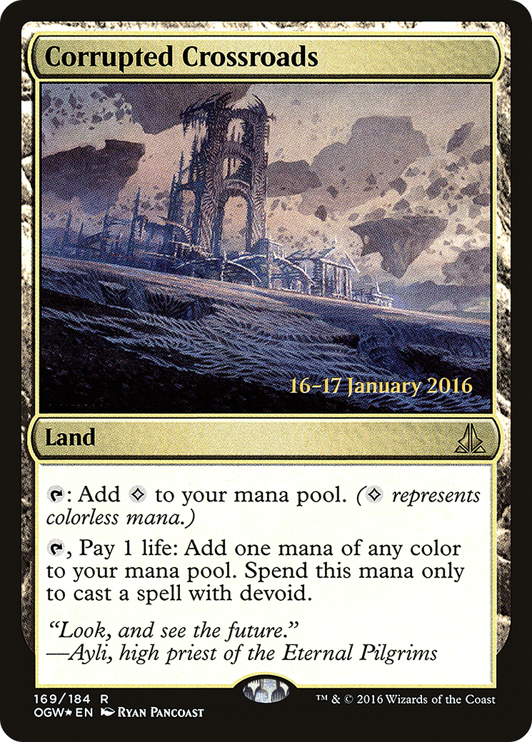 Image of Corrupted Crossroads (PRE-169) - Oath of the Gatewatch Promos Foil