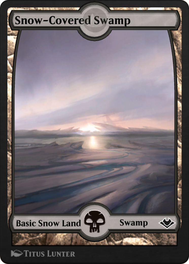 Image of Snow-Covered Swamp (PANA-259) - MTG Arena Promos: (Full Art)