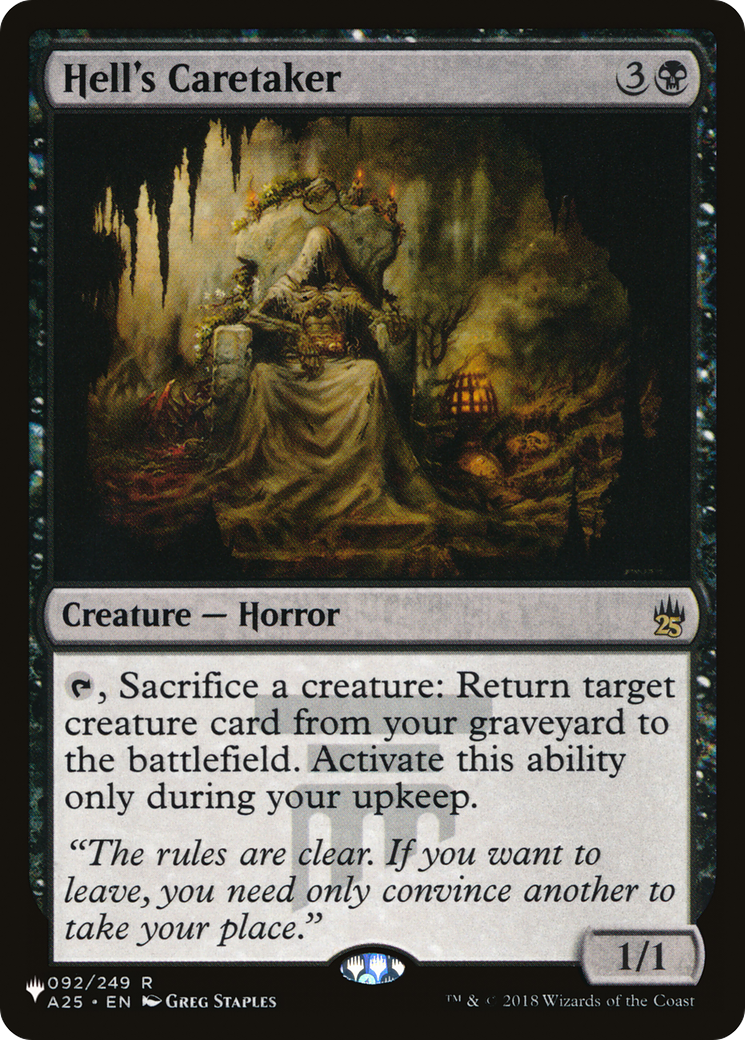 Image of Hell's Caretaker (LIST-A25-92) - The List