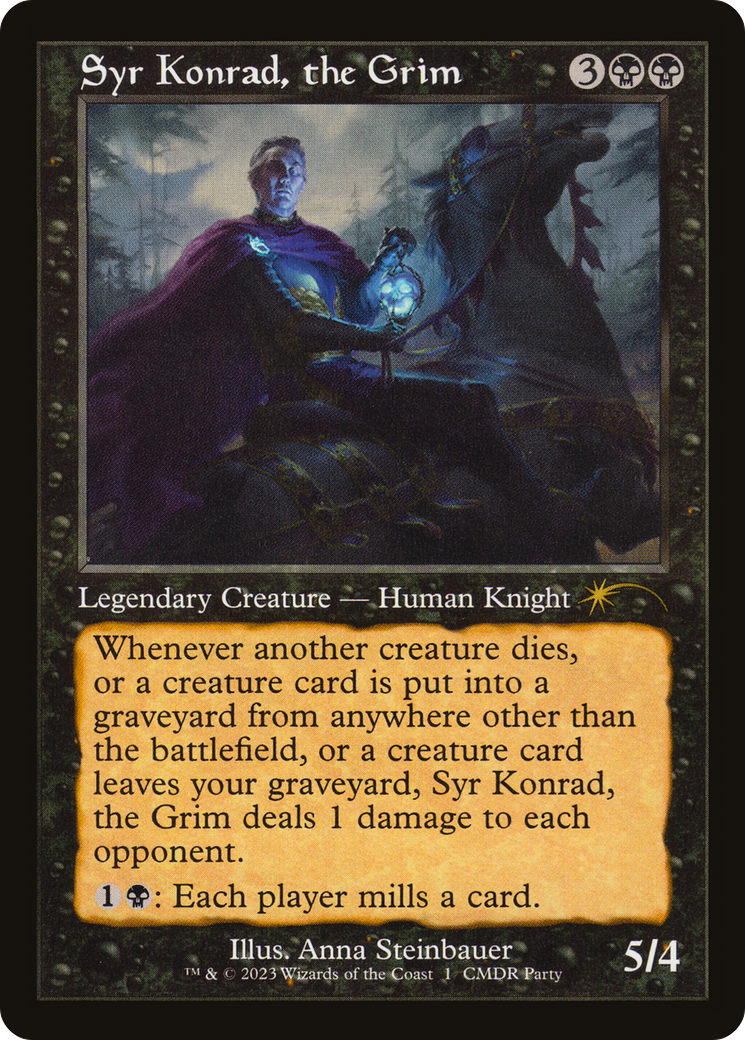 Image of Syr Konrad, the Grim (Retro Frame) (WPN-001) - Wizards Play Network 2023