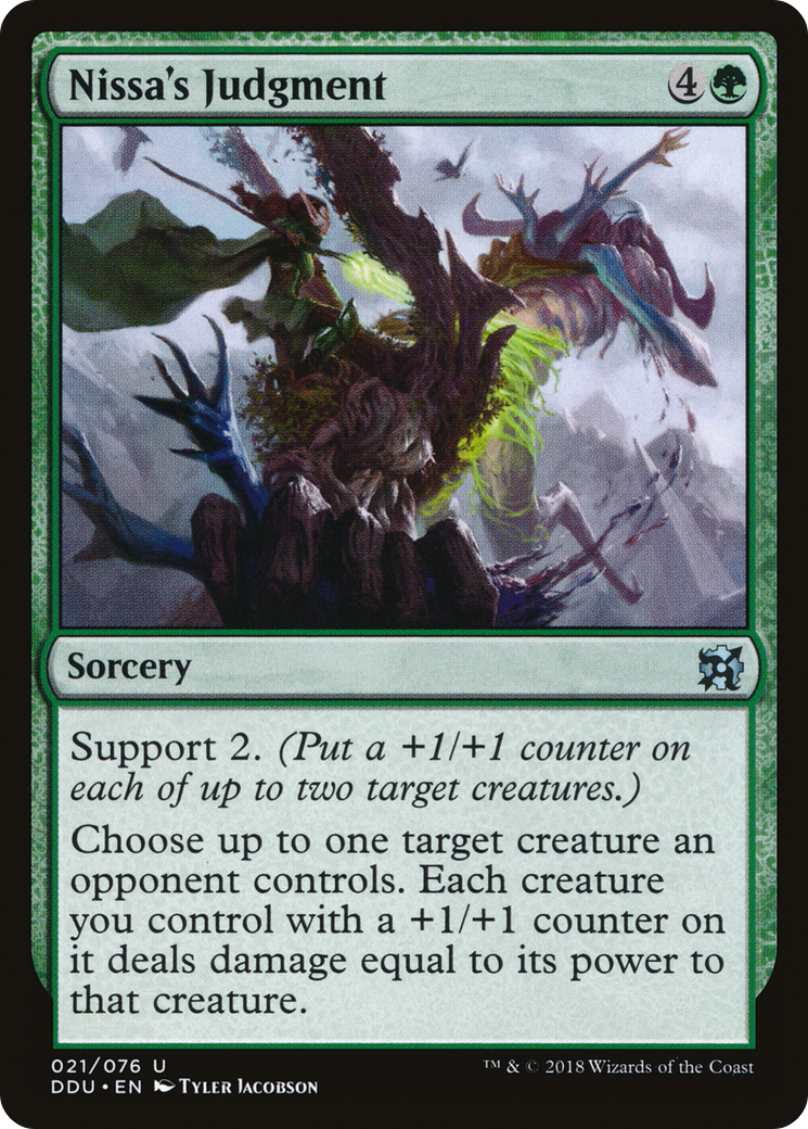 Image of Nissa's Judgment (DDU-021) - Duel Decks: Elves vs. Inventors
