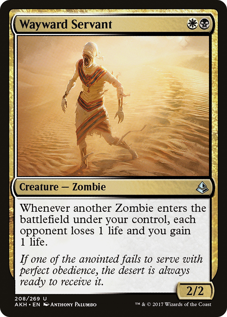 Image of Wayward Servant (AKH-208) - Amonkhet Foil