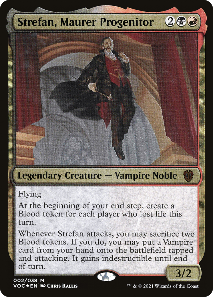 Image of Strefan, Maurer Progenitor (Display Commander) - Thick Stock (VOC-002) - Crimson Vow Commander Display Commanders Foil