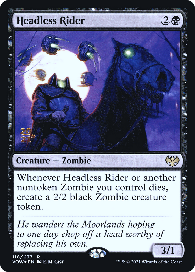 Image of Headless Rider (PRE-118) - Innistrad: Crimson Vow Promos Foil