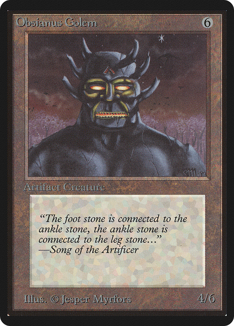 Image of Obsianus Golem (LEB-) - Limited Edition Beta