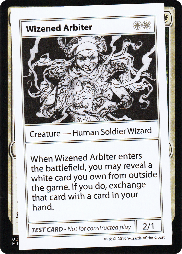 Image of Wizened Arbiter (No PW Symbol) (CMB1-) - Mystery Booster Playtest Cards 2021