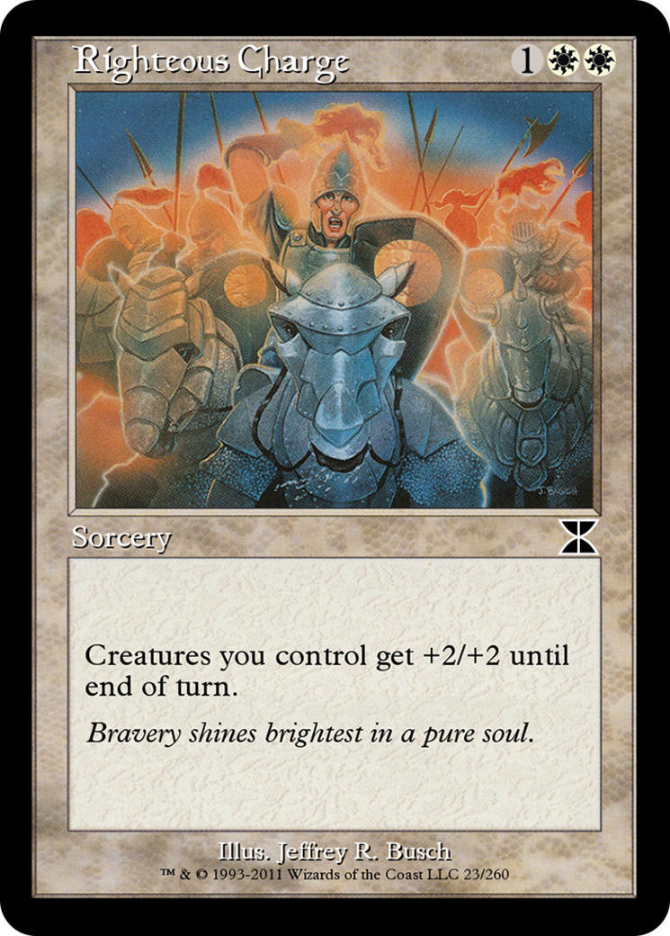 Image of Righteous Charge (ME4-023) - Masters Edition IV Foil
