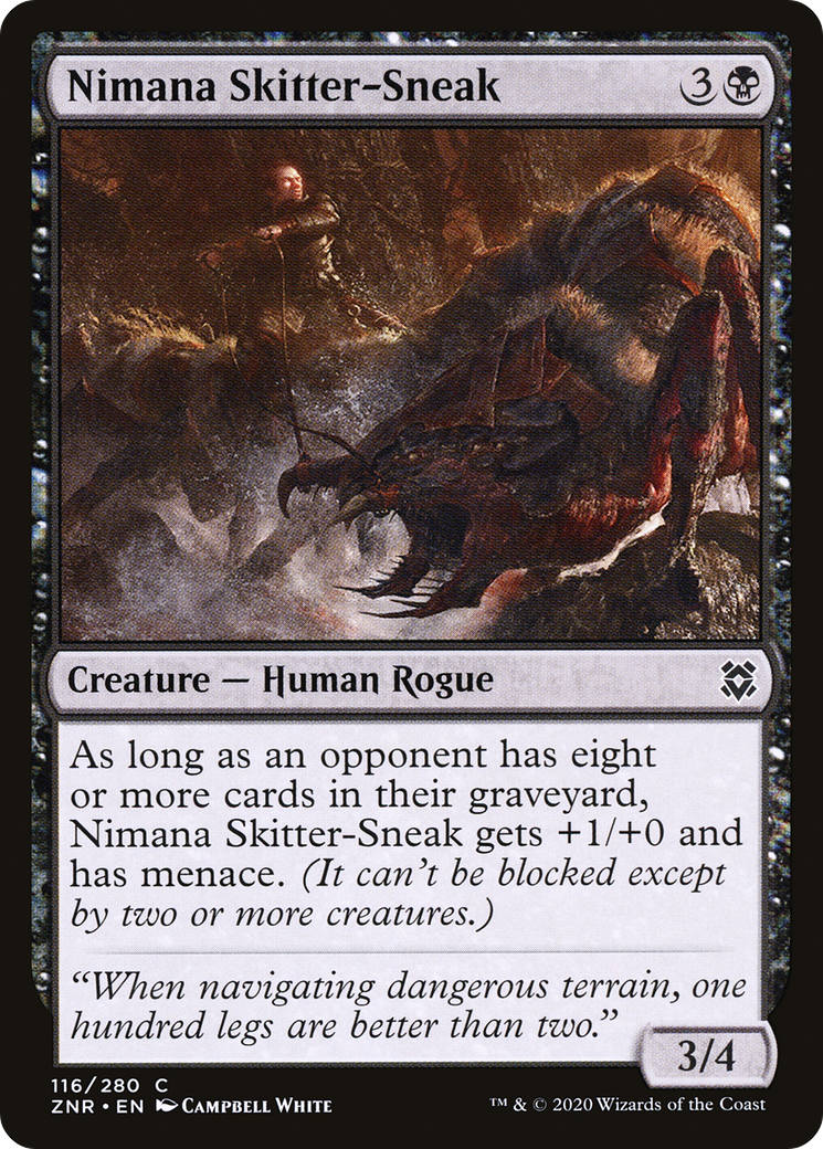 Image of Nimana Skitter-Sneak (ZNR-116) - Zendikar Rising Foil