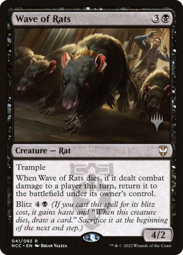 Image of Wave of Rats (PPSNC-041) - New Capenna Commander Promos Foil