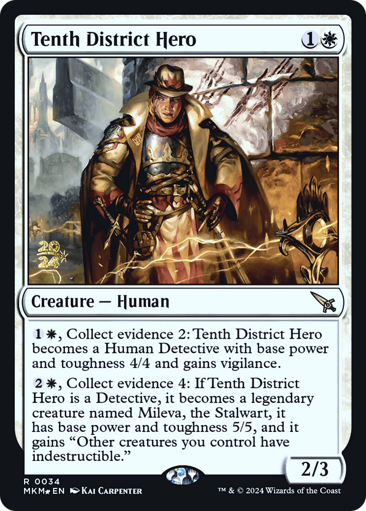 Image of Tenth District Hero (PRE-034) - Murders at Karlov Manor Promos Foil