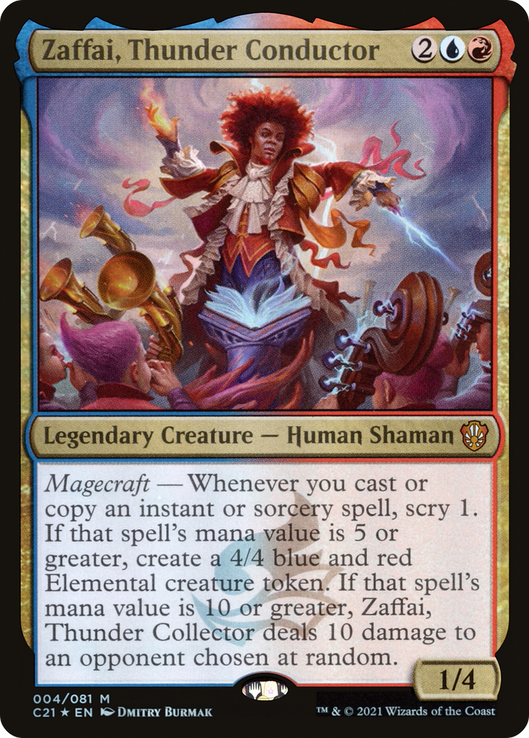 Image of Zaffai, Thunder Conductor (C21-004) - Commander 2021 Foil